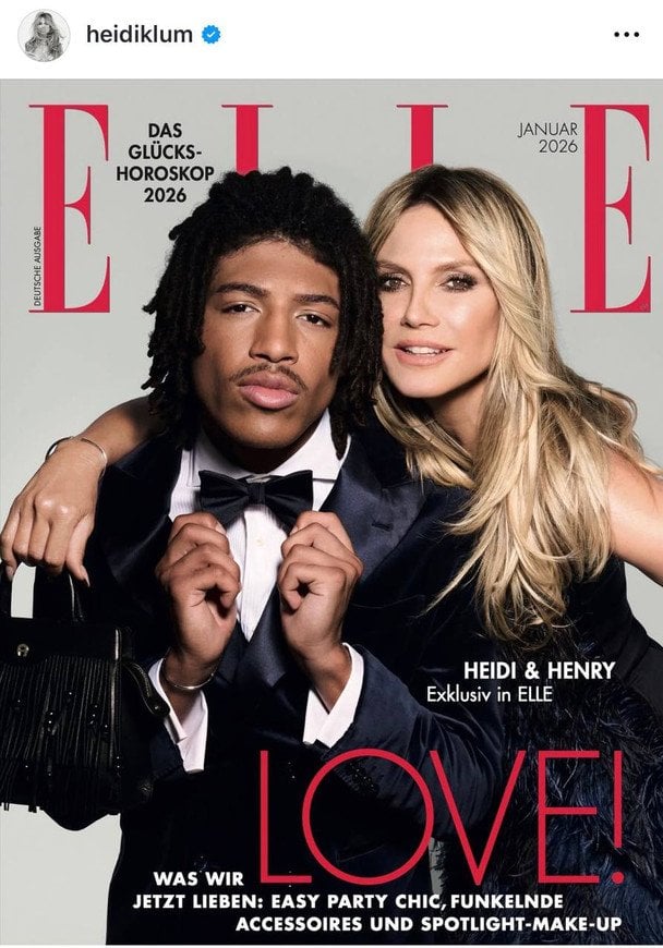 Гайді Клум із сином Генрі, фото: instagram.com/ellegermany