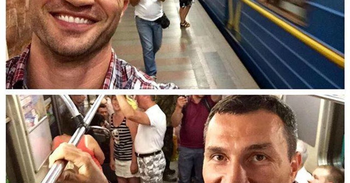 Кличко в метро.