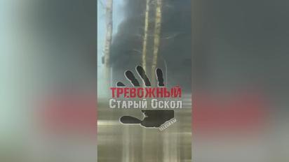 Пожежу на нафтобазі в Бєлгородській області після атаки дроном зняли на відео