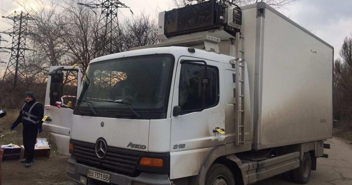 У Мережі оприлюднили фото з місця розстрілу бізнесмена у Запоріжжі