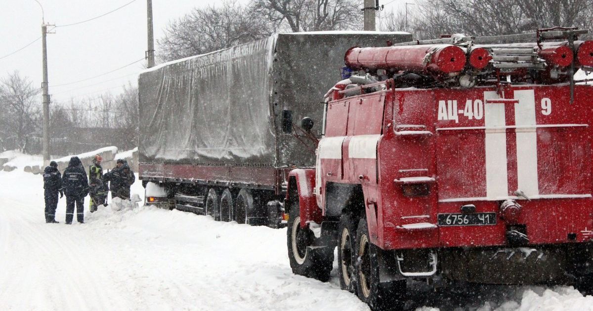 В Николаевской области ограничен въезд и выезд грузовиков из-за непогоды