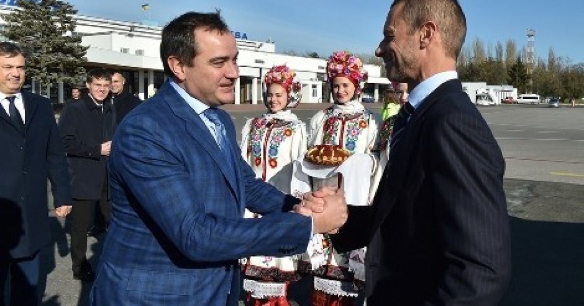 Чеферин в Одессе / © Федерация футбола Украины