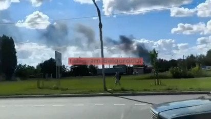 В Белгороде произошел пожар на военном аэродроме после удара дроном