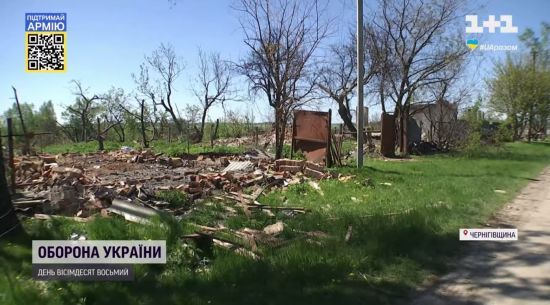 У селі на Чернігівщині росіяни поруйнували всі будинки, місцевим зовсім немає де і на що жити
