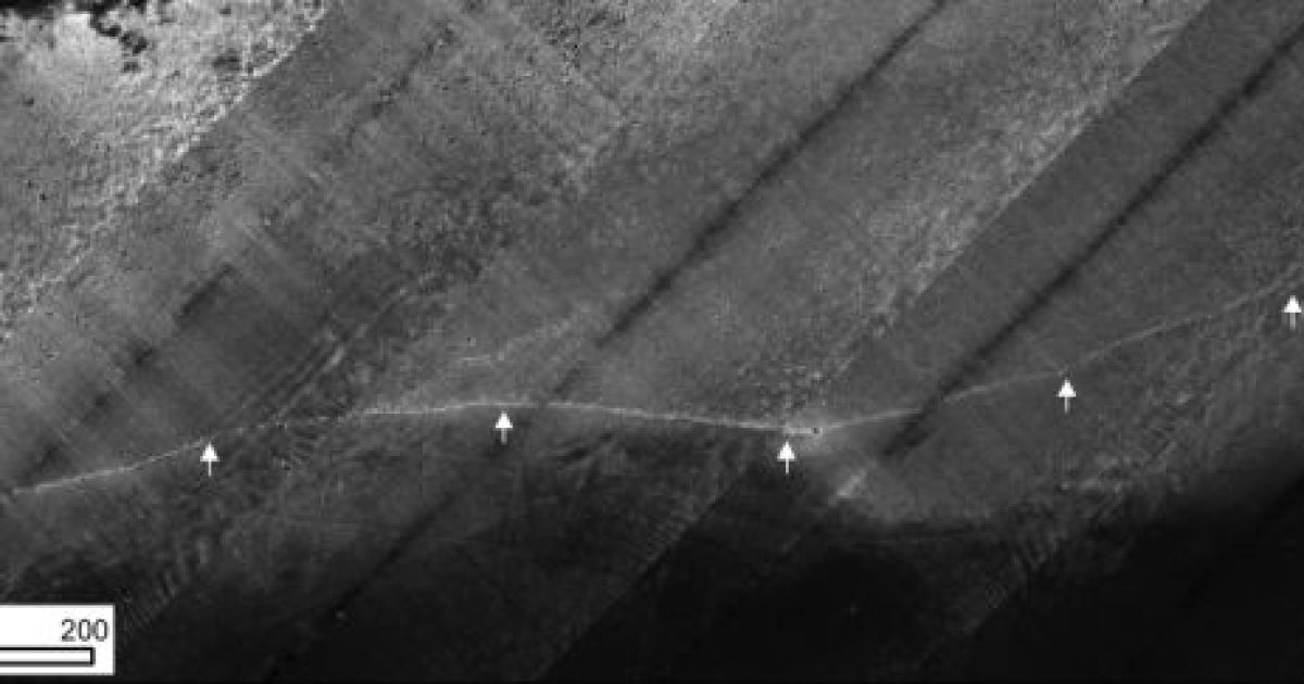 Стіна Blinkerwall / Фото: Geersen et al., PNAS, 2024