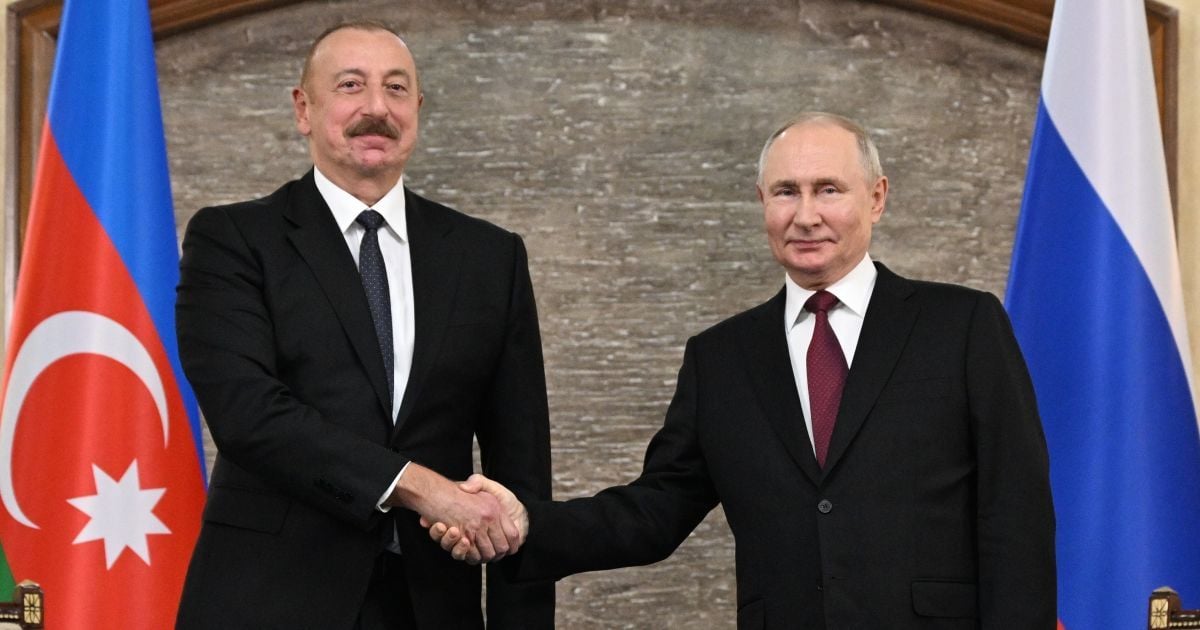 Президент Азербайджана Ильхам Алиев и президент РФ Владимир Путин
