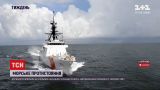 Российские сторожевые корабли провоцируют американский фрегат возле Одессы
