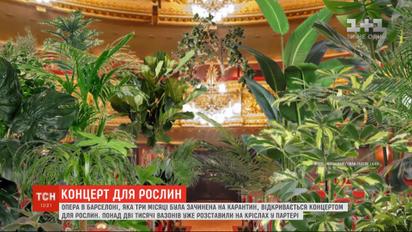 Опера в Барселоні, яка була зачинена на карантин, відкривається концертом для рослин