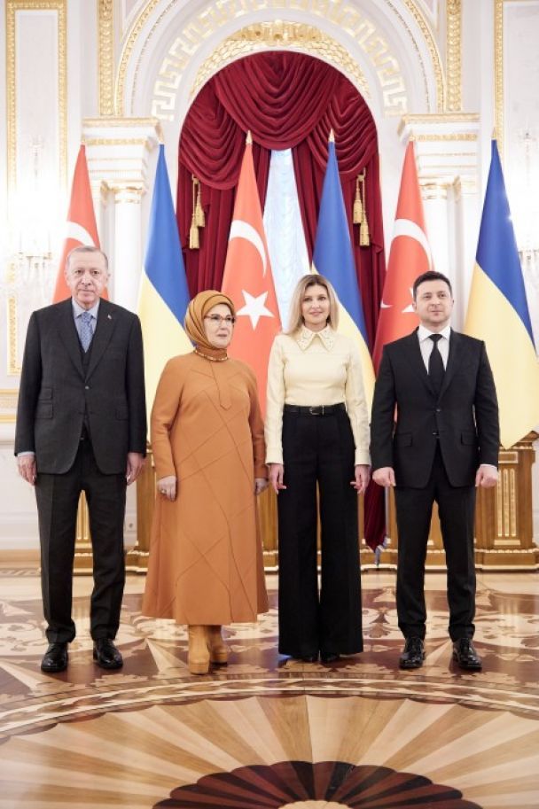 Володимир і Олена Зеленські, Реджеп Таїп і Еміне Ердогани / © president.gov.ua