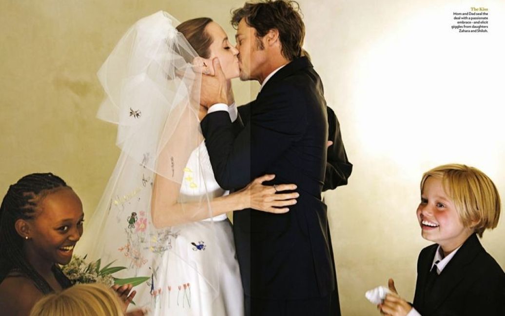 Свадьба Джоли и Питта / © vk.com/angelinajoliepitt