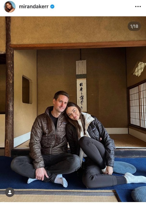 Міранда Керр із чоловіком / © Instagram Міранди Керр