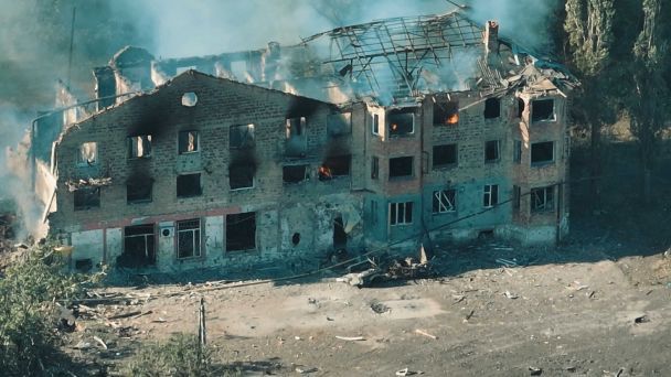 Destruction in Toretsk as a result of hostilities and Russian shelling / Photo: Serhii Okunev / NV
