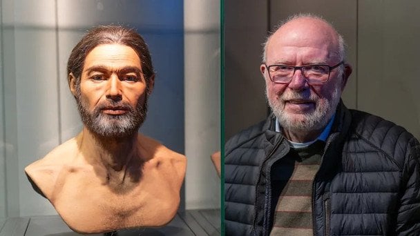 Хухтхаузен поруч із&nbsp;портретом одного із&nbsp;його предків / &copy; Bild