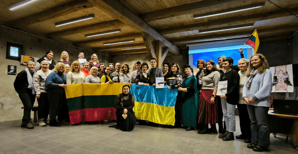 Акція Stop the Evil Together в Литві. Фото: Ukrainos Sirdis