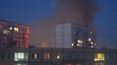 У Києві ймовірно після вибуху газу спалахнула пожежа / © соцмережі
