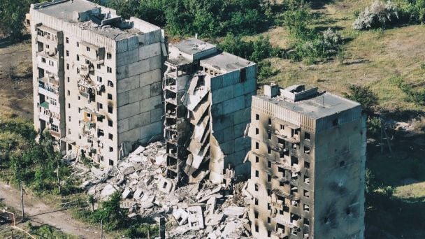 Destruction in Toretsk as a result of hostilities and Russian shelling / Photo: Serhii Okunev / NV