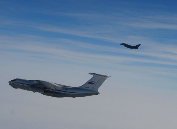 Німецькі винищувачі перехопили літаки РФ біля Латвії Фото/Facebook: ВПС Латвії / ©
