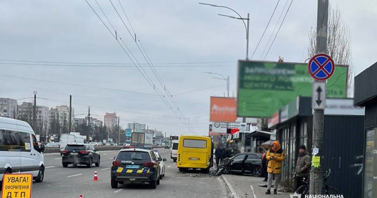 Авария в Киеве. Фото: полиция Киева.