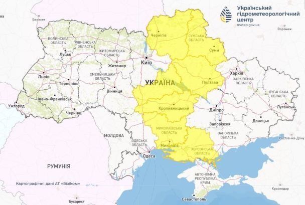 Погода в Україні на 12 довтня / Укргідрометцентр