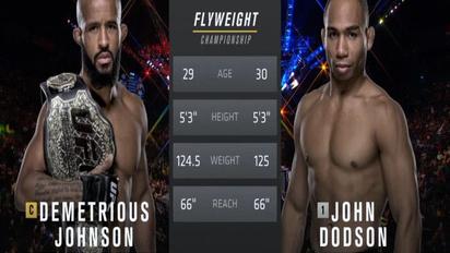 UFC. Деметриус Джонсон - Джон Додсон. Видео боя