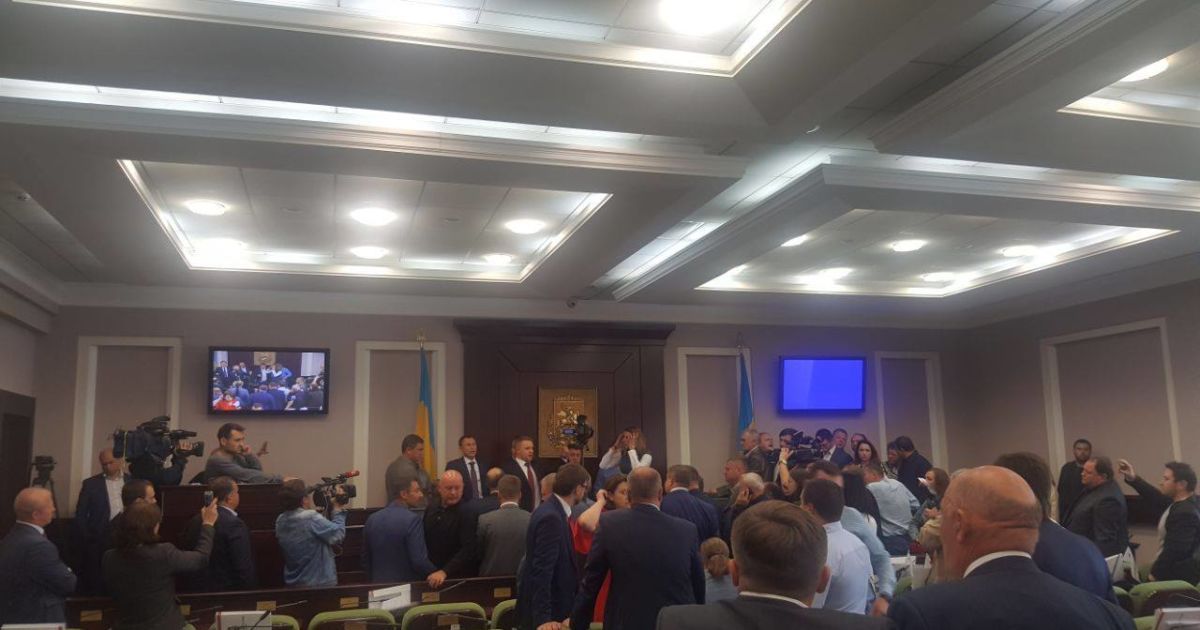 В Киевском облсовете произошла драка