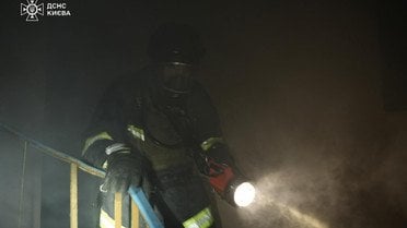 Атака на Київ_4 / © ДСНС