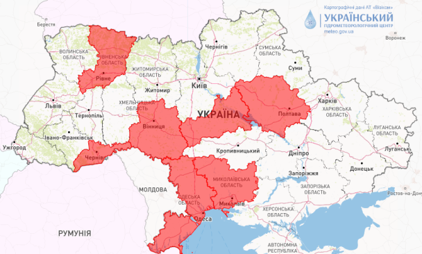 В Україні оголосили про небезпеку виникнення лісових пожеж 15-17 червня. / © Укргідрометцентр