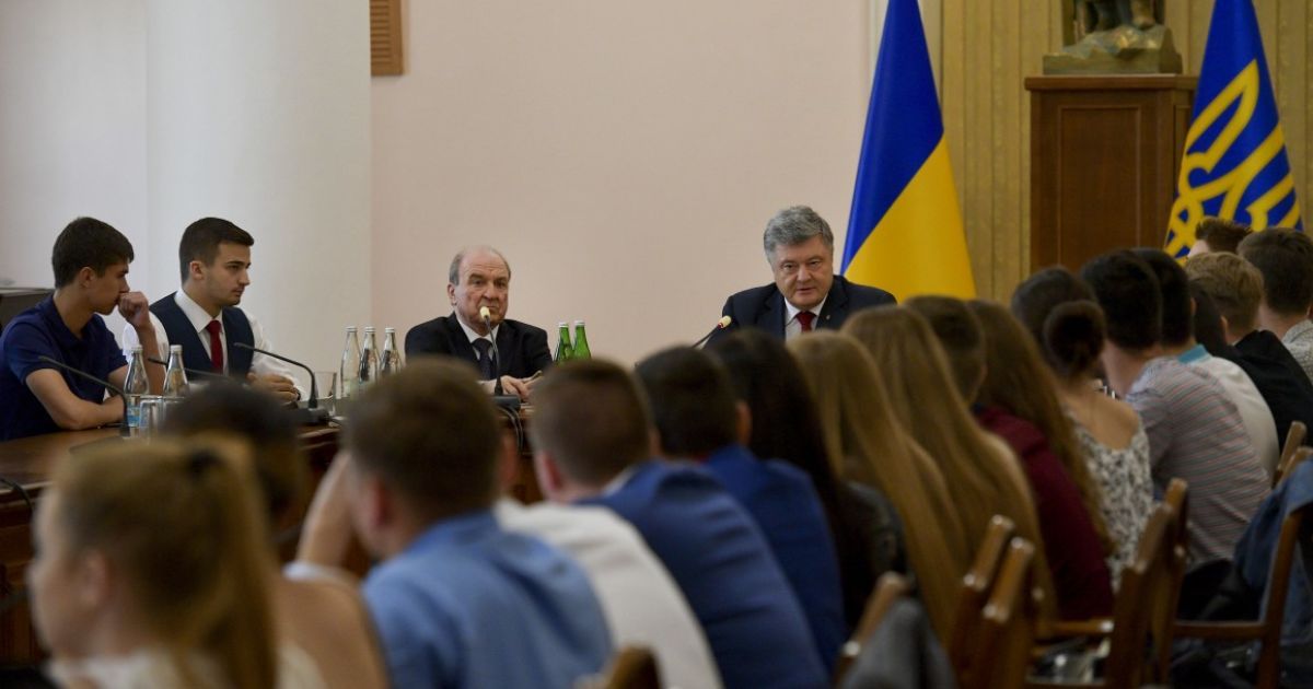 Порошенко в КНУ имени Тараса Шевченко