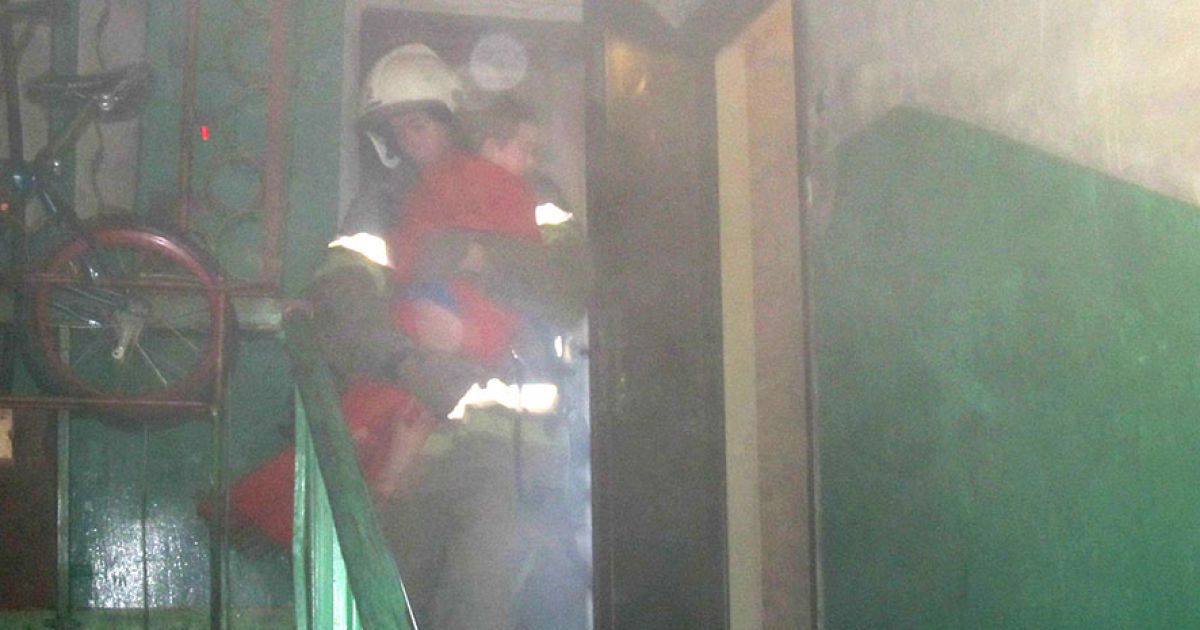 Пожежники врятували людей у Полтаві_3 / © Управление ГСЧС в Полтавской области