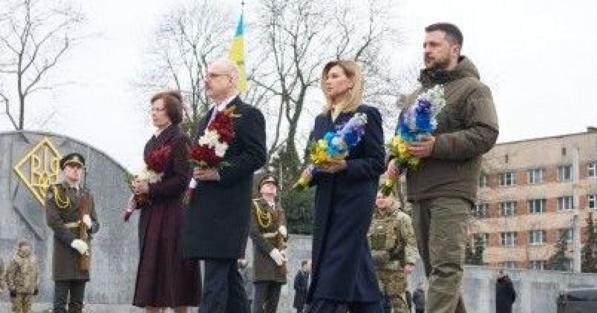 Владимир и Елена Зеленские, Эгилс Левитс и Андра Левите