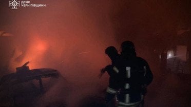 атака нам Чернігівську область 1 грудня_4 / © ДСНС