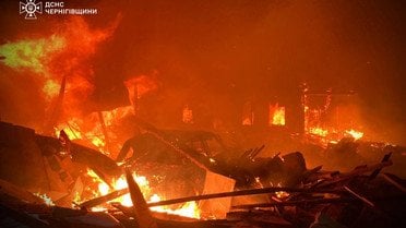 атака нам Чернігівську область 1 грудня_3 / © ДСНС