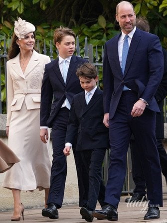 Семья Уэльских на Пасху