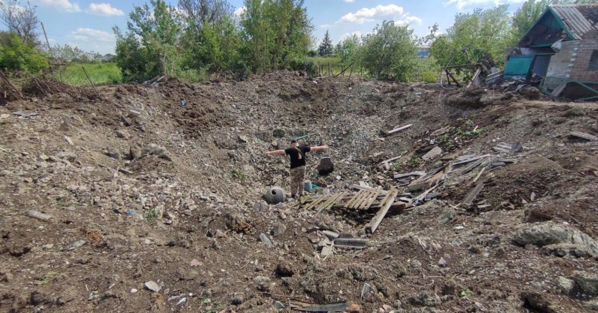 Российская авиабомба упала над Енакиевым Донецкой области