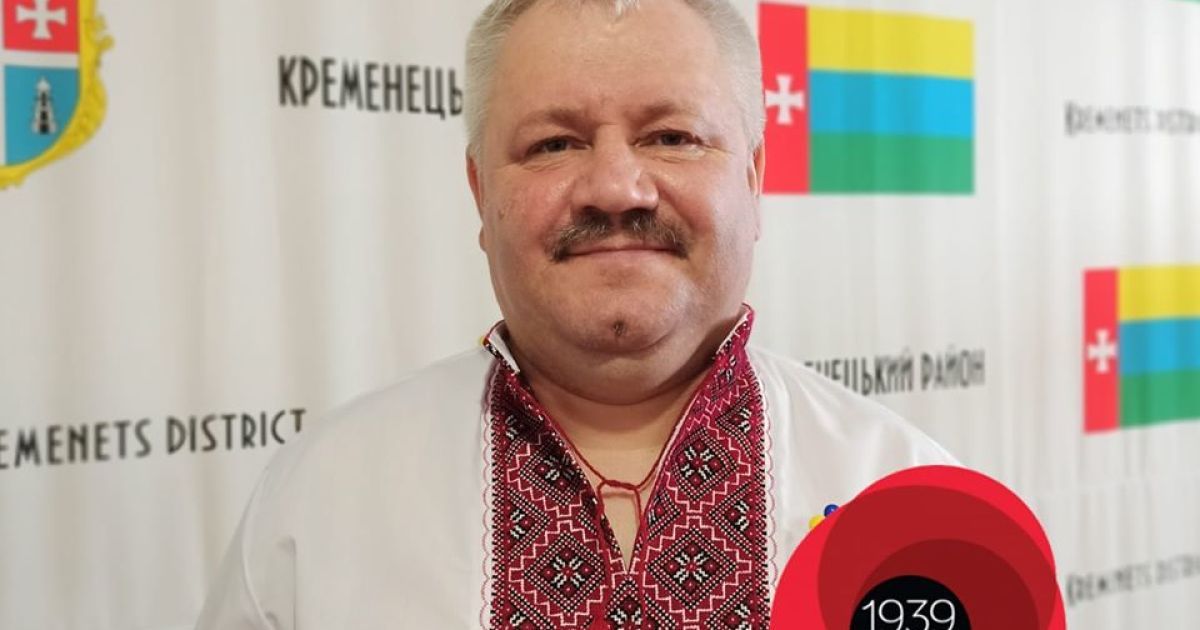 От коронавируса умер глава Кременецкого райсовета, который на всю страну заявил о катастрофической ситуации