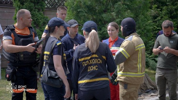 Наслідки атаки РФ на Київщину 24 липня / © ДСНС України