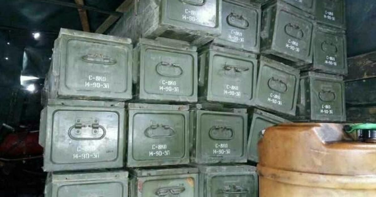 У районі проведення АТО знайшли великий схрон з некерованими авіаційними ракетами