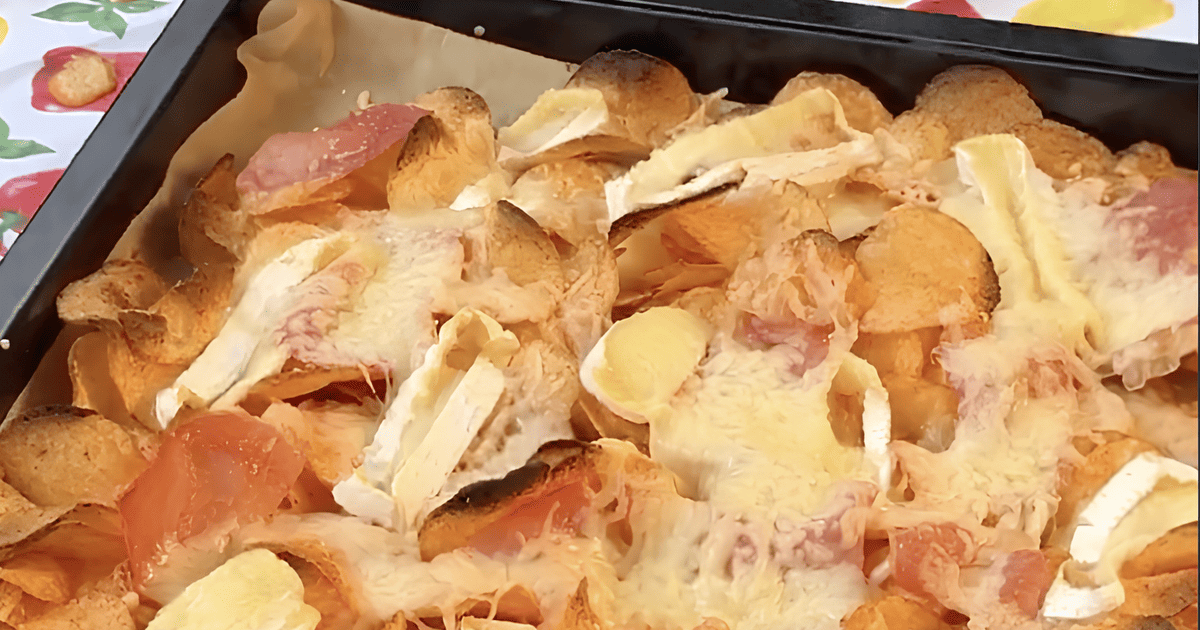 Запечені чипси з брі та хамоном instagram.com_samura_cooking