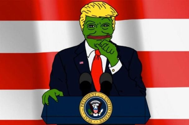 Лягушонок Пепе, ставший знаменем, вокруг которого сплотился электорат Трампа