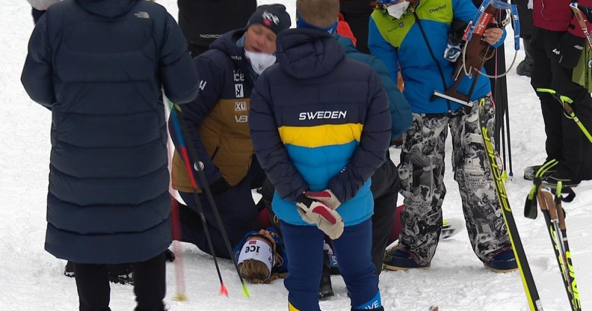 Ингрид Тандреволд упала на трассе после проблем с сердцем