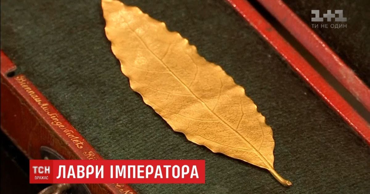 Золотий лавровий лист з корони наполеона бонапарта шукає нового господаря