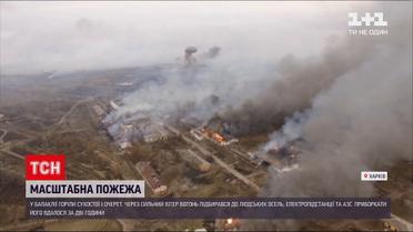 Новости Украины: в Балаклее масштабный пожар - горели сухостои и камыш