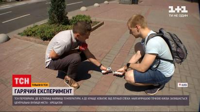 Експерименти ТСН: журналісти виміряли температуру в різних куточках столиці – де найспекотніше