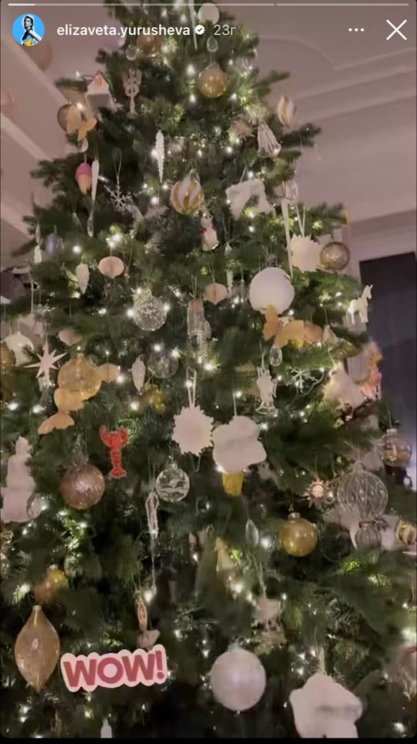 Праздничная елка Елизаветы Юрушевой / © instagram.com/elizaveta.yurusheva