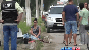В Мариуполе Lanos врезался в электрический столб