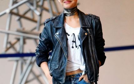 Не узнать: Натали Портман в рокерском стиле на съемках нового фильма в Нью-Йорке 