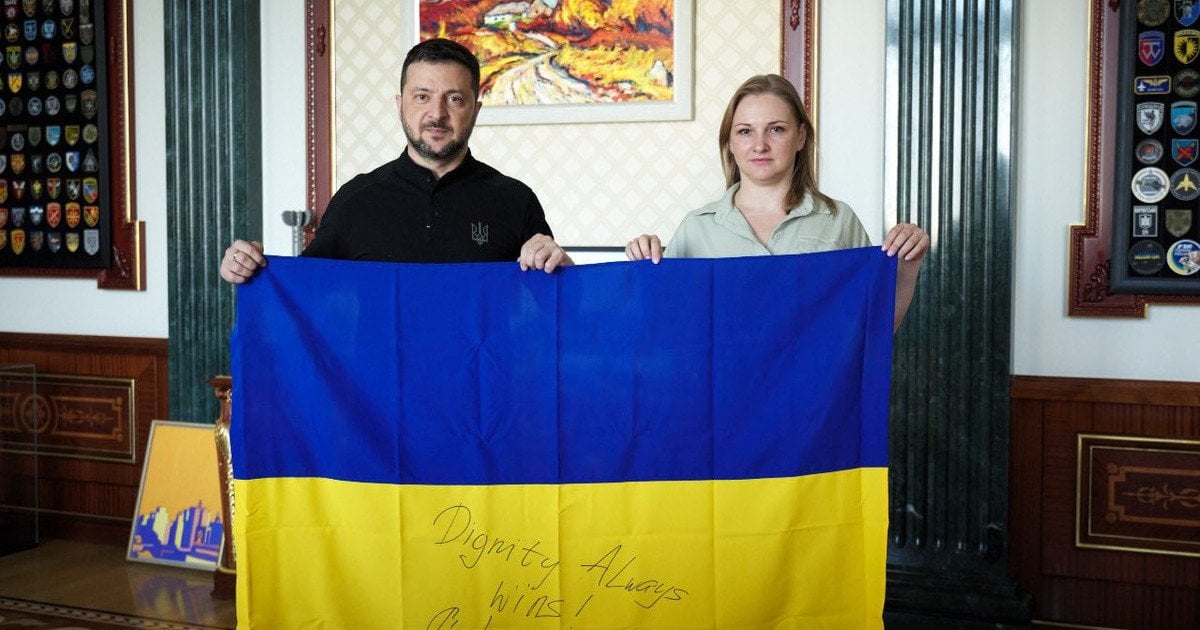 Ольга Решетилова с Зеленским