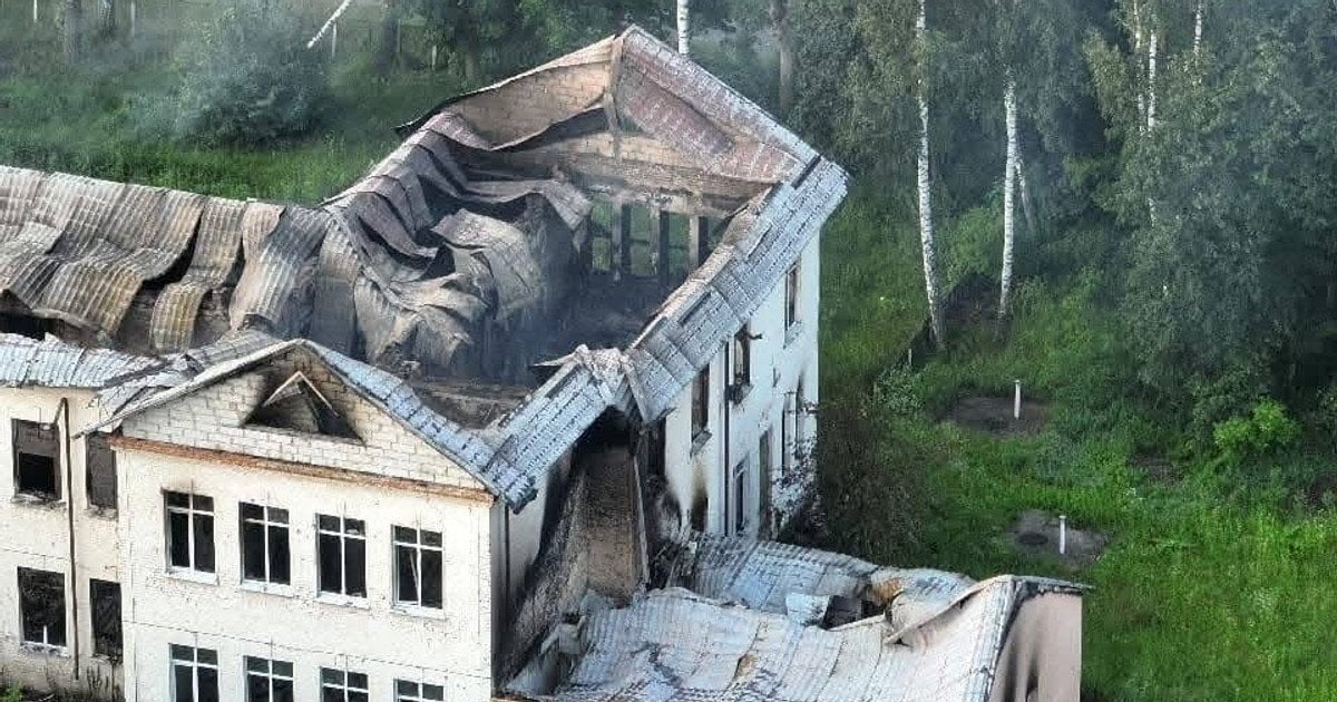Уничтоженная школа в Черниговской области