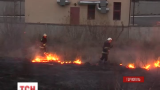 В Тернополе произошел масштабный пожар из-за поджога сухой травы