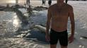 Безстрашні "моржі". Як українські спортсмени купалися на Водохреще